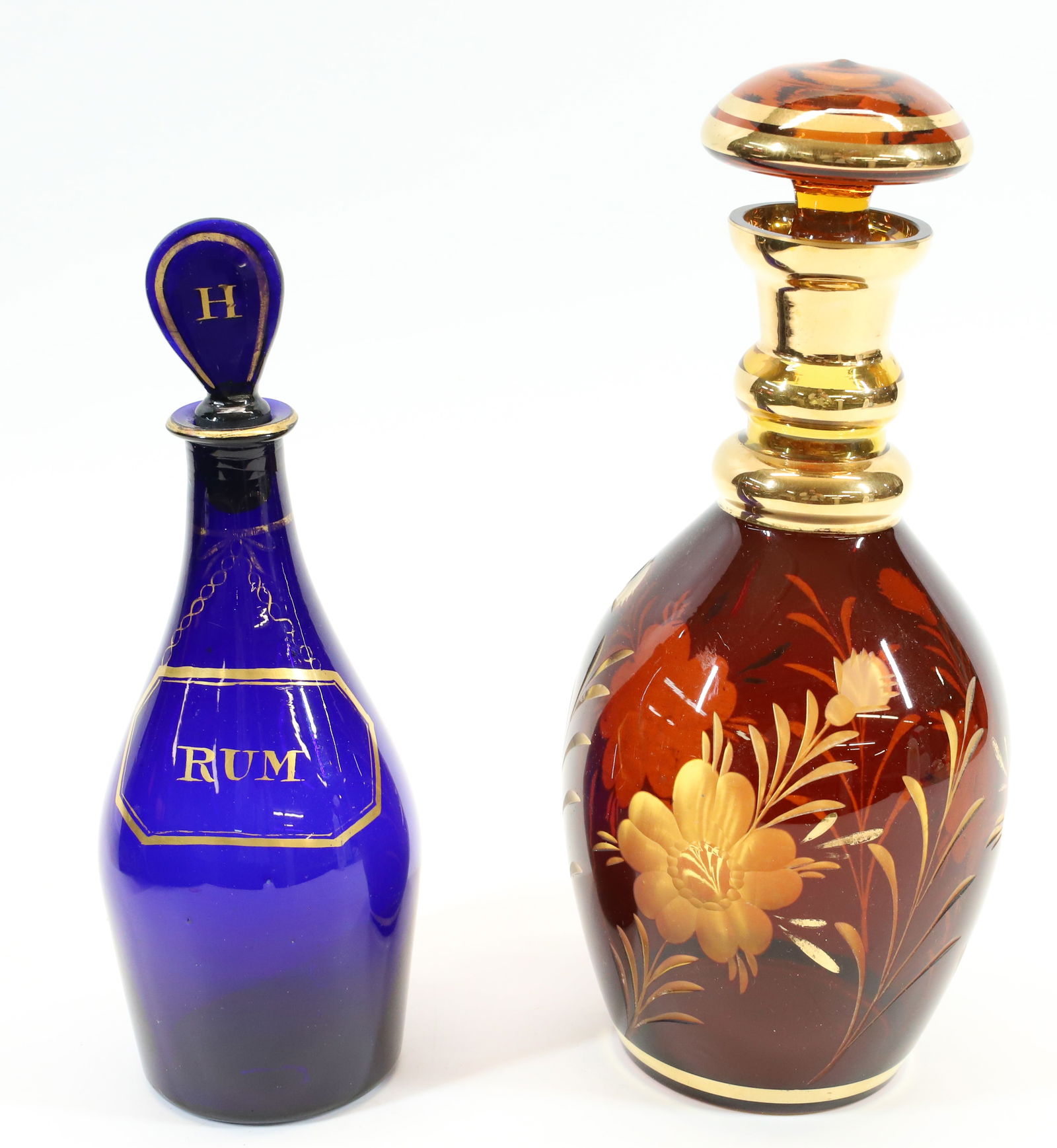 (2) ANTIQUE LIQUOR DECANTERS (1 of 3)