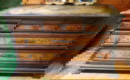 ANTIQUE PAINTED DRESSER