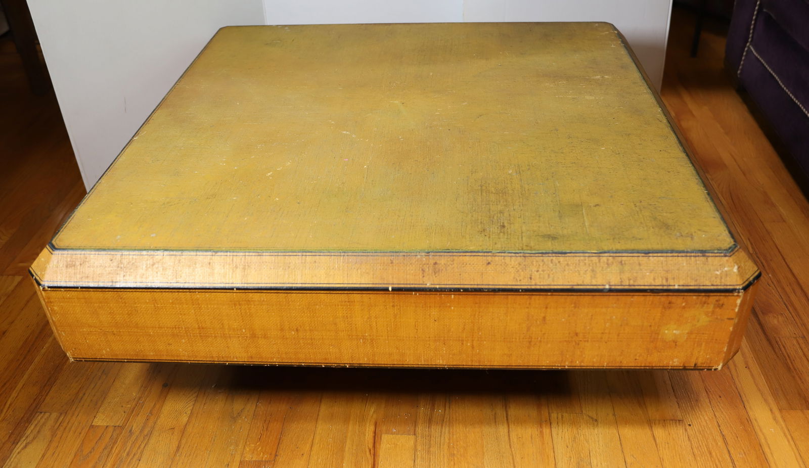 SQUARE WOODEN COFFEE TABLE (1 of 4)