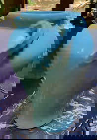 AQUA POTTERY FLOOR VASE