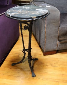 WROUGHT IRON SIDE TABLE