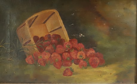 STRAWBERRIES OIL ON CANVAS