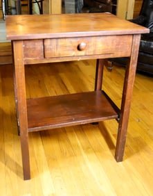 ARTS & CRAFT STYLE ONE DRAWER STAND