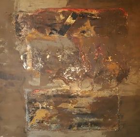 LARGE ACRYLIC OIL ON CANVAS