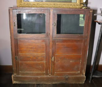 ANTIQUE FOUR DOOR CUPBOARD