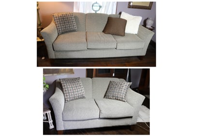 EMERALD CRAFT SOFA AND LOVESEAT SET