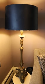 HEAVY BRASS TABLE LAMP