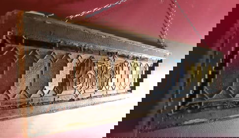 LEADED GLASS ARCHITECTURAL INSERT, 517