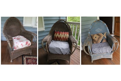 (3) YPSILANTI WICKER CHAIR