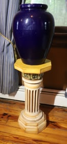 PLASTER COLUMN AND POTTERY BASE