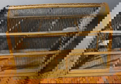 LARGE WOODEN BIRD CAGE