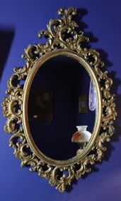 OVAL MIRROR IN FRAME