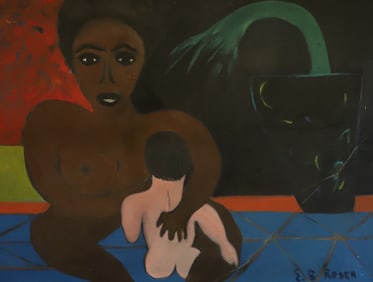 E.B. ROSEN OIL ON CANVAS