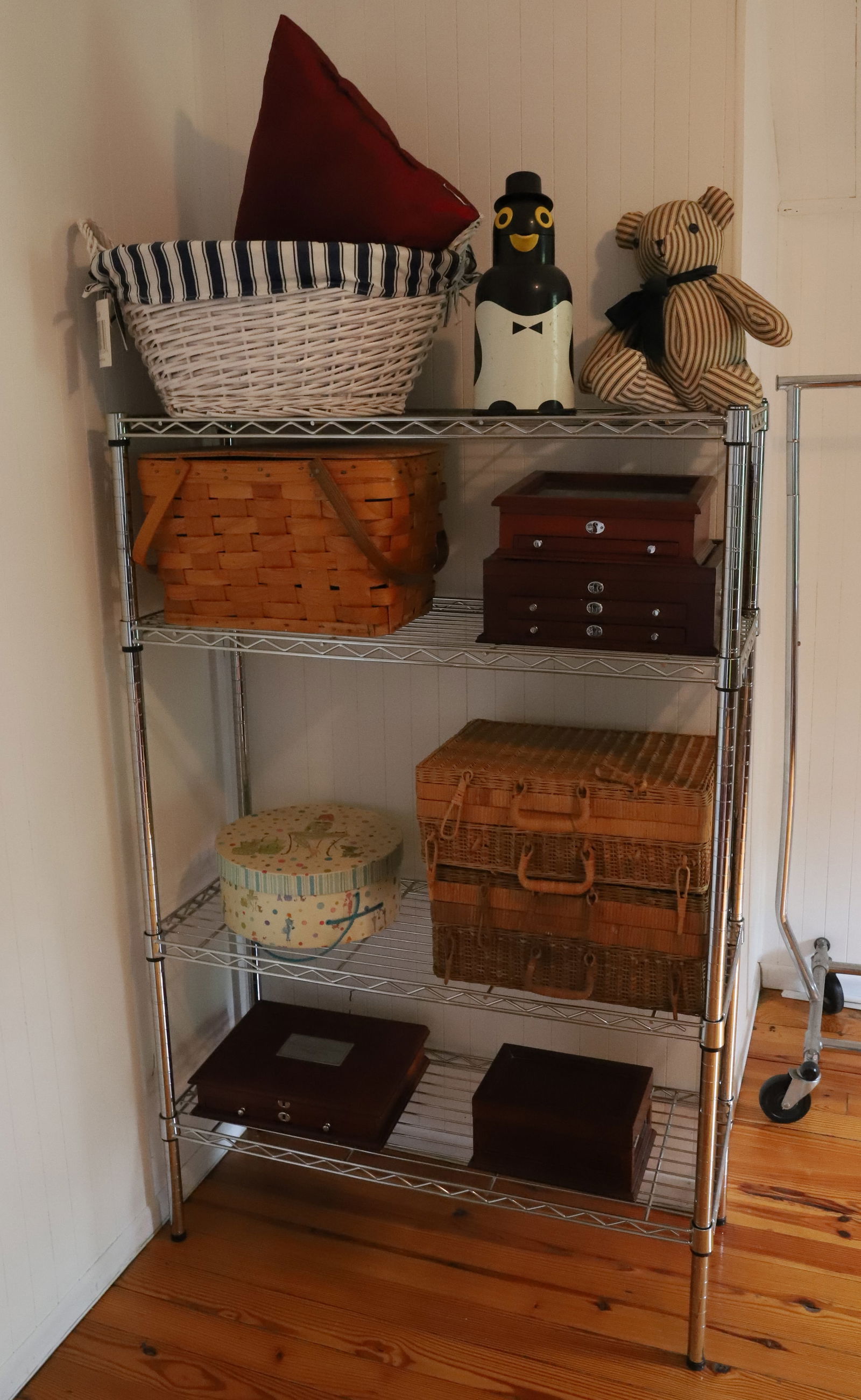 METAL RACK WITH CONTENTS (1 of 2)