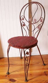 METAL DECORATIVE PARLOR CHAIR
