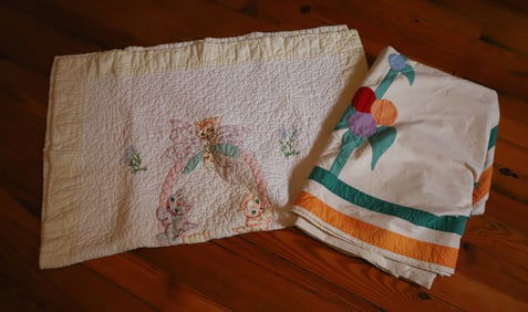 (2) VINTAGE QUILTS