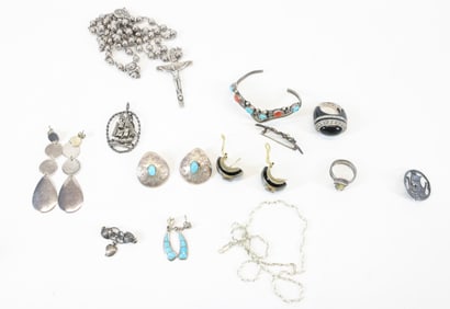 STERLING SILVER JEWELRY LOT