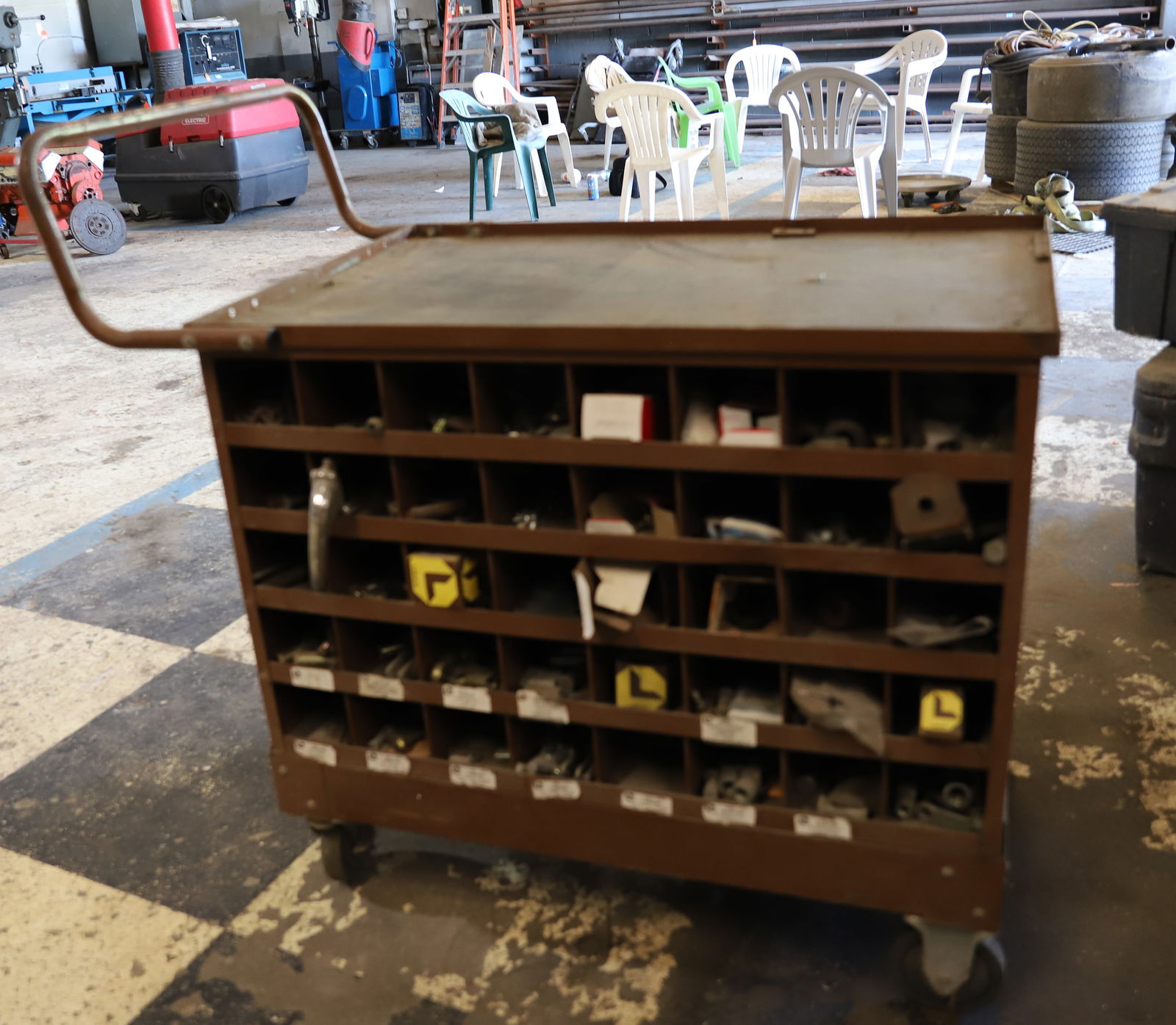 LAWSON METAL CART AND CONTENTS (1 of 3)