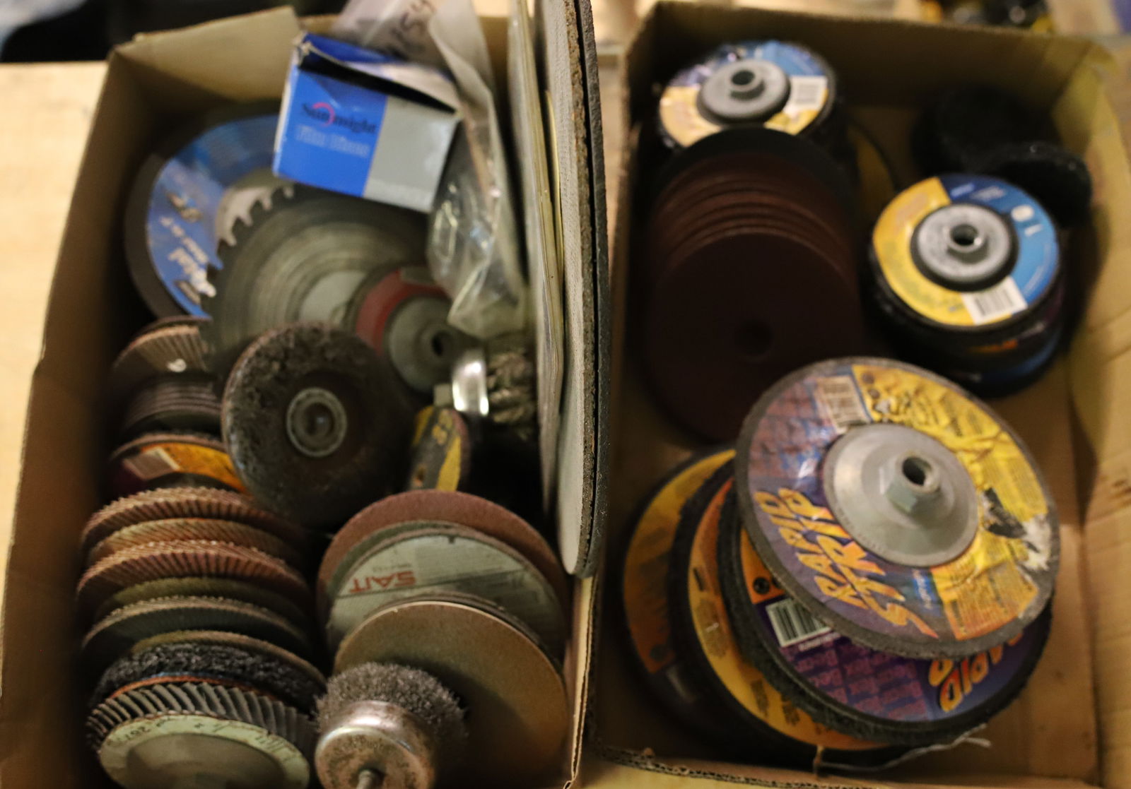 TWO BOXES OF GRINDERS AND DISCS: PLEASE READ CAREFULLY - Terms for Purchasing and Shipping of Auction Items. Please read carefully before bidding. All payments for purchases will be made through LiveAuctioneers.com payment processing