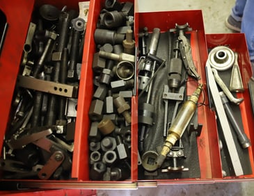 3 DRAWERS OF TOOLS- SNAP ON MISC.
