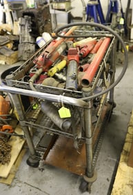 LAWSON METAL CART AND CONTENTS