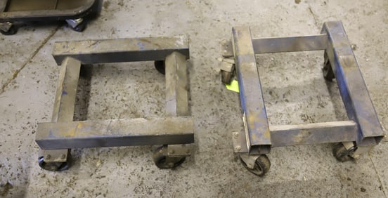 PAIR OF INDUSTRIAL DOLLIES