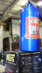 NOS CYLINDER AND FIRE EXTINGUISHER