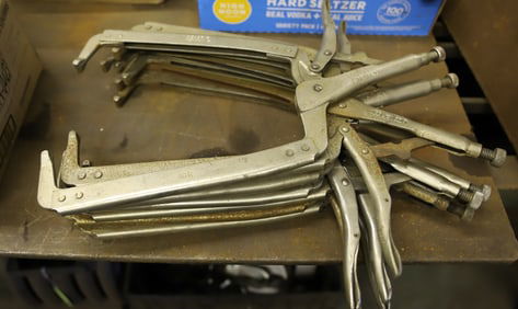 LOT OF (7) VISE CLAMPS