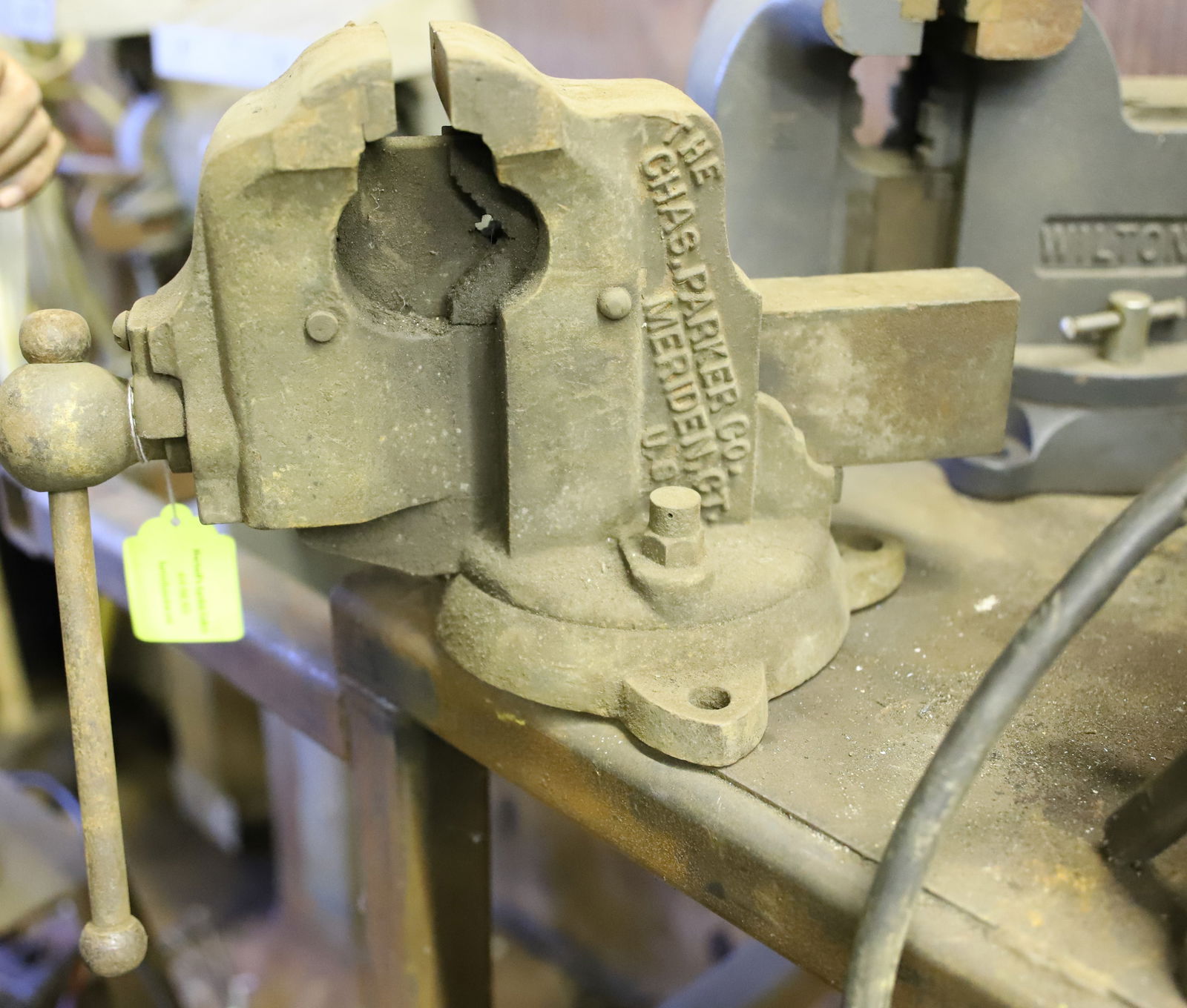 CHARLES PARKER VISE: 3 1/2" JAW. PLEASE READ CAREFULLY - Terms for Purchasing and Shipping of Auction Items. Please read carefully before bidding. All payments for purchases will be made through LiveAuctioneers.com paymen