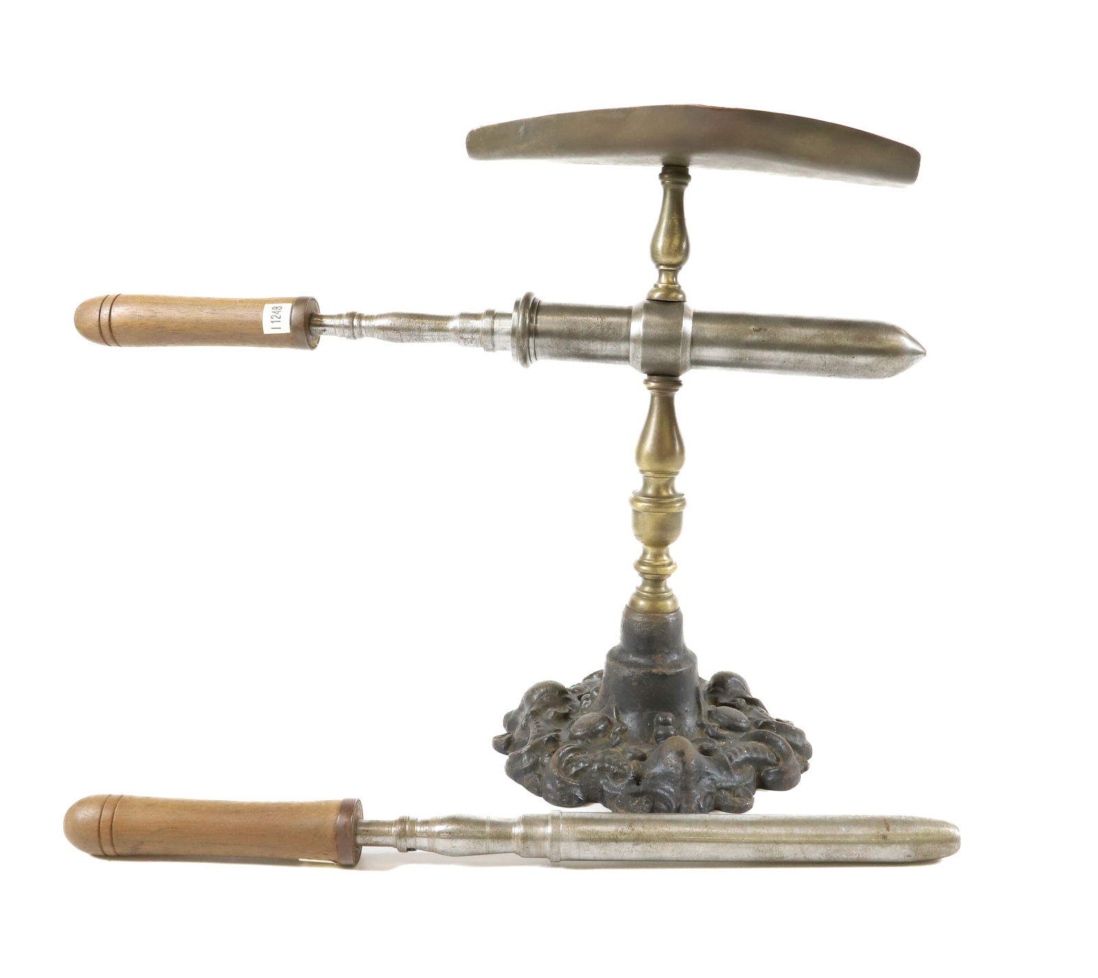 UNUSUAL SINGLE BARREL GOFFERING IRON (1 of 5)