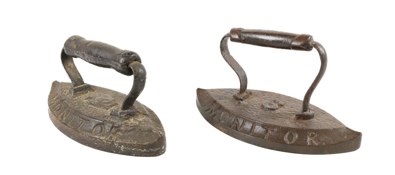 PAIR OF MONITOR DOUBLE POINT FLAT IRONS (1 of 3)