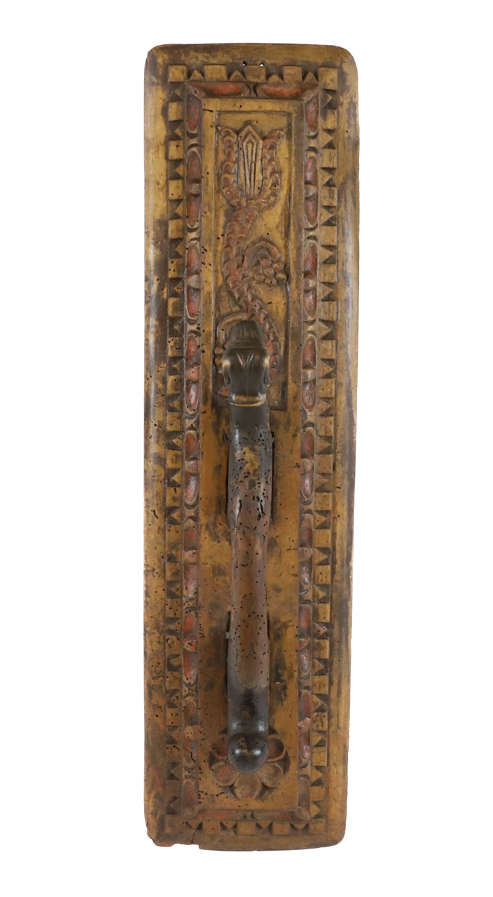 EARLY CARVED EUROPEAN MANGLE BOARD (1 of 5)