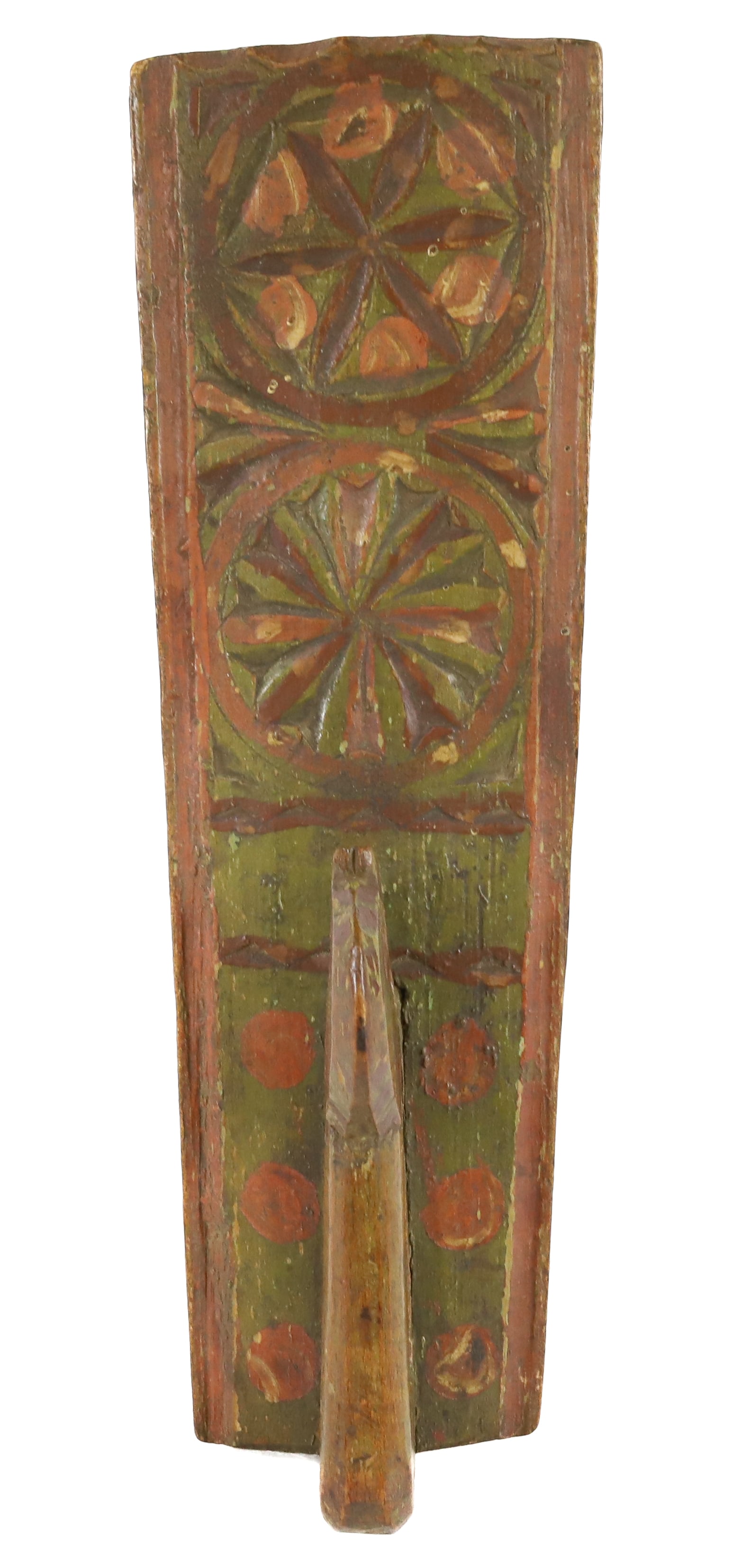 19TH C. CARVED EUROPEAN SMALL SIZE MANGLE BOARD (1 of 4)
