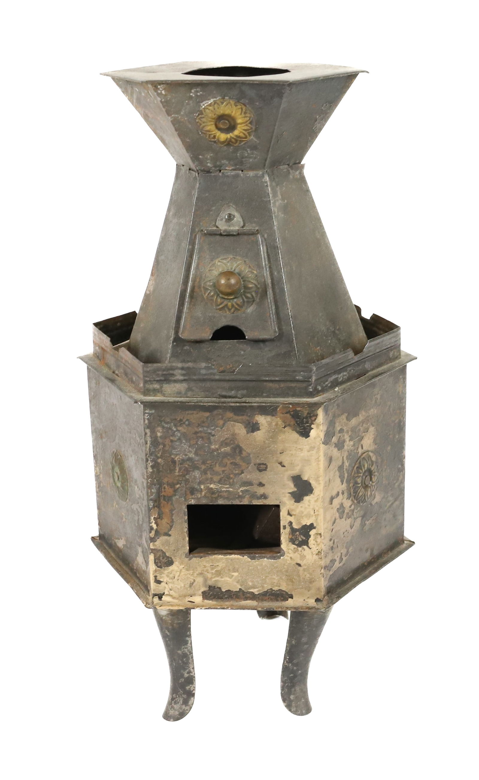 SALESMAN SAMPLE TIN MODEL IRON HEATER (1 of 4)