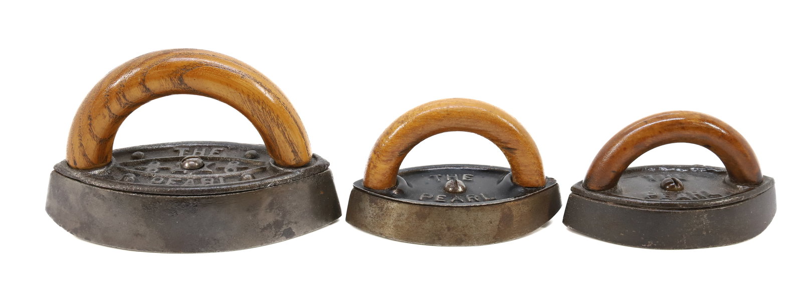 (3) SMALL DOUBLE POINT IRONS (1 of 5)