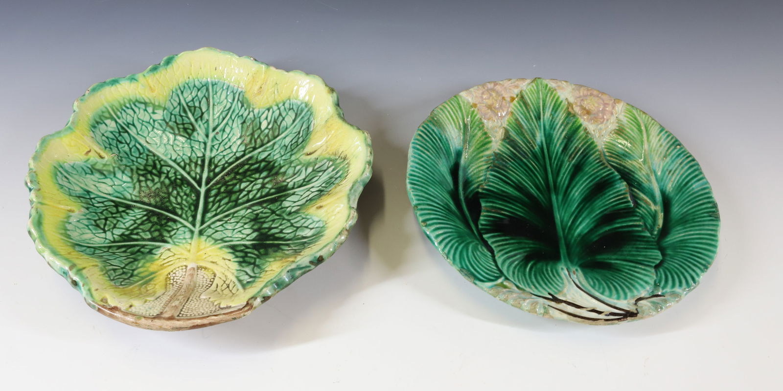 (2) MAJOLICA PLATES (1 of 5)
