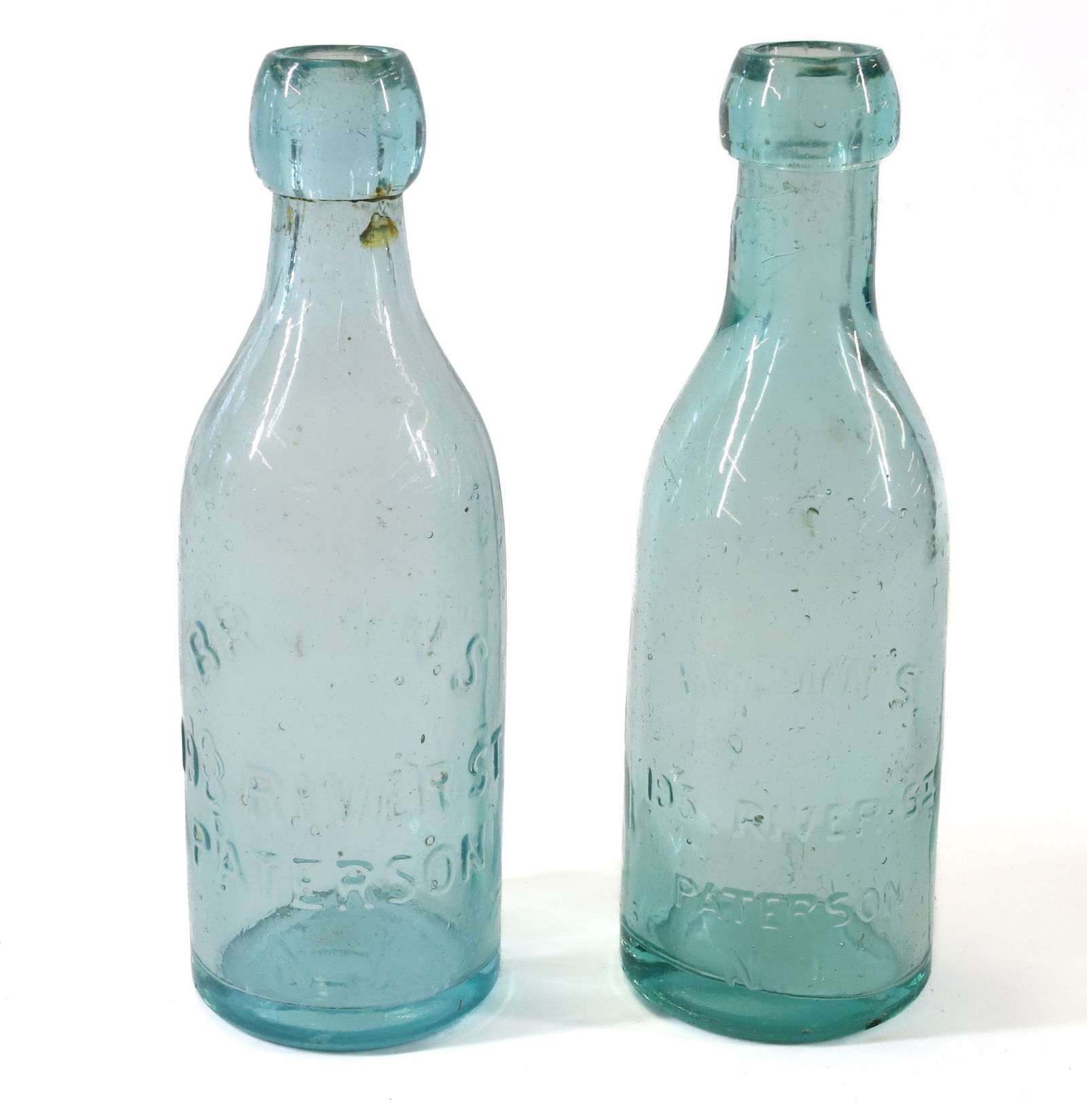 (2) BROWN'S, PATERSON, NJ BOTTLES (1 of 5)