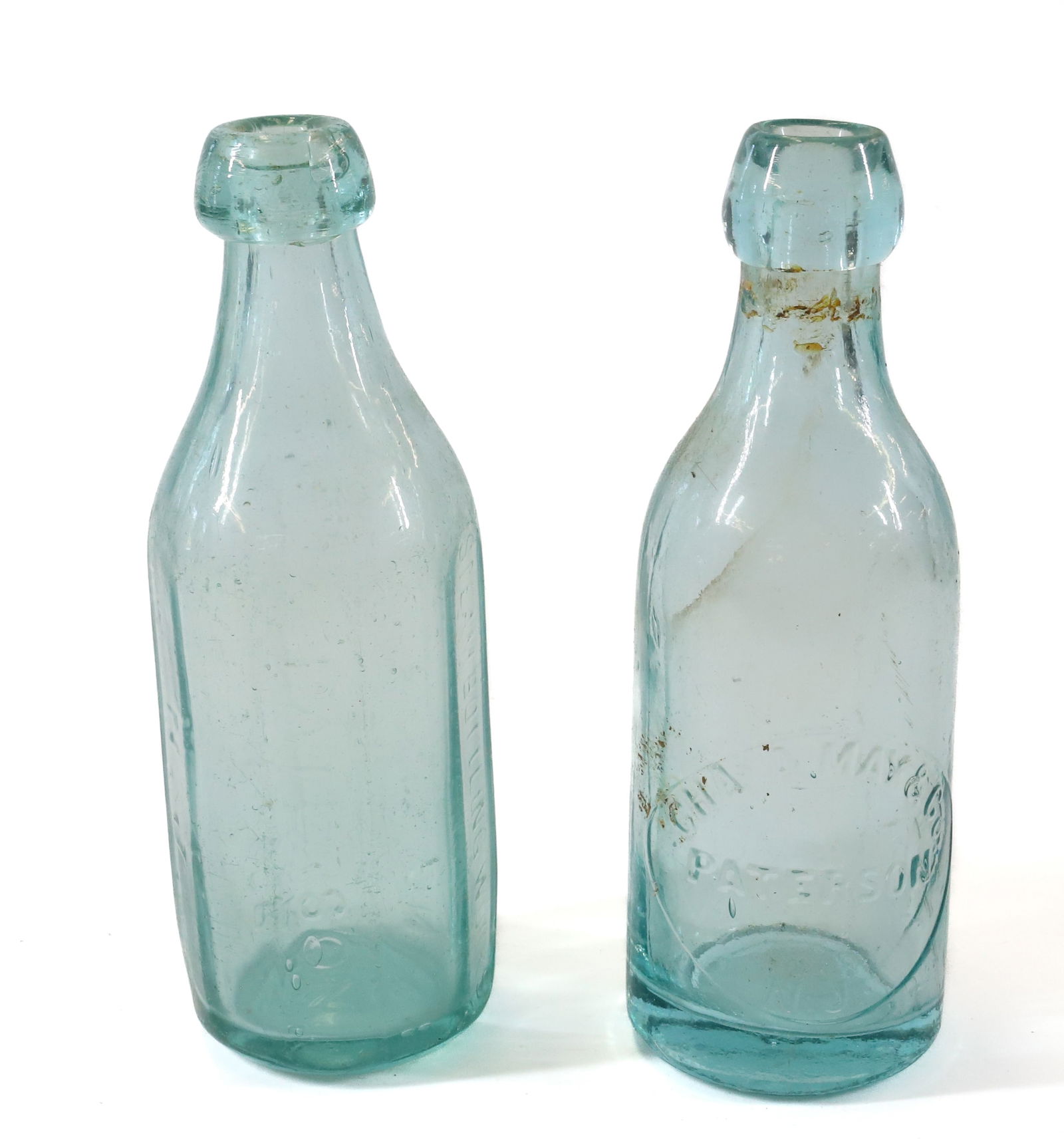(2) PATERSON, NJ BLOB TOP BOTTLES (1 of 5)