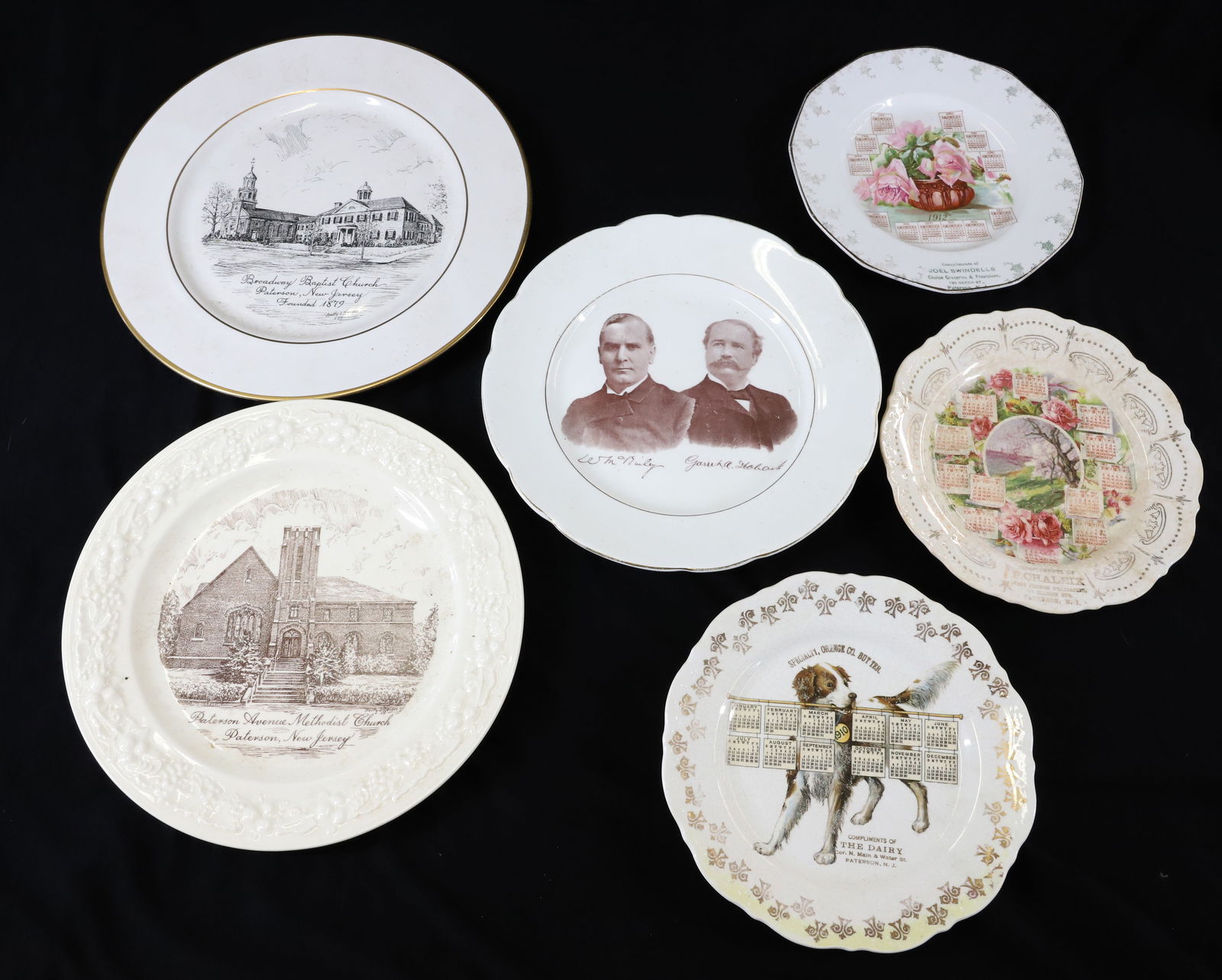 LOT OF PATERSON, NJ CALENDAR/HISTORICAL PLATES (1 of 7)