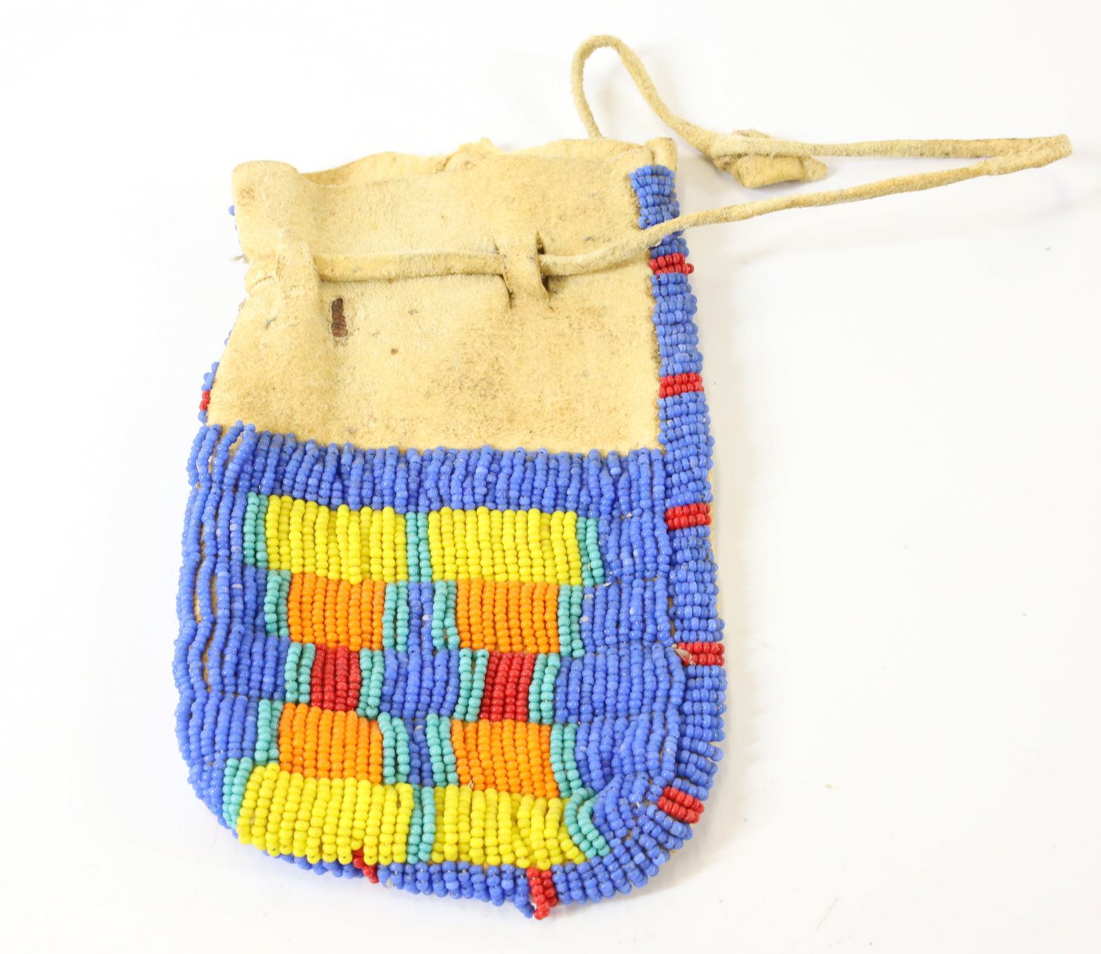 NATIVE AMERICAN BEADED BAG, POUCH (1 of 3)