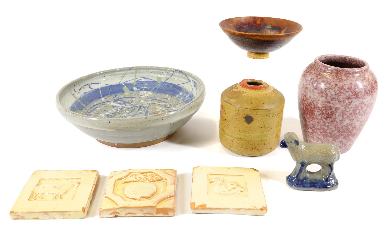 LOT OF STUDIO POTTERY (1 of 12)