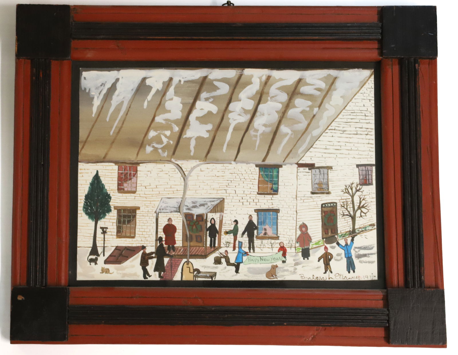 BARBARA STRAWSER "HAPPY NEW YEAR" WATERCOLOR (1 of 4)