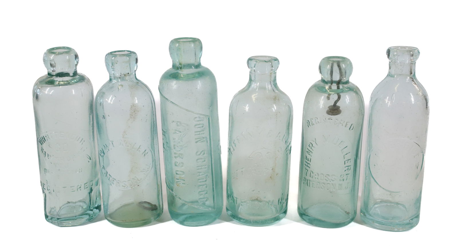 (6) PATERSON, NJ HUTCHINSON BOTTLES (1 of 6)