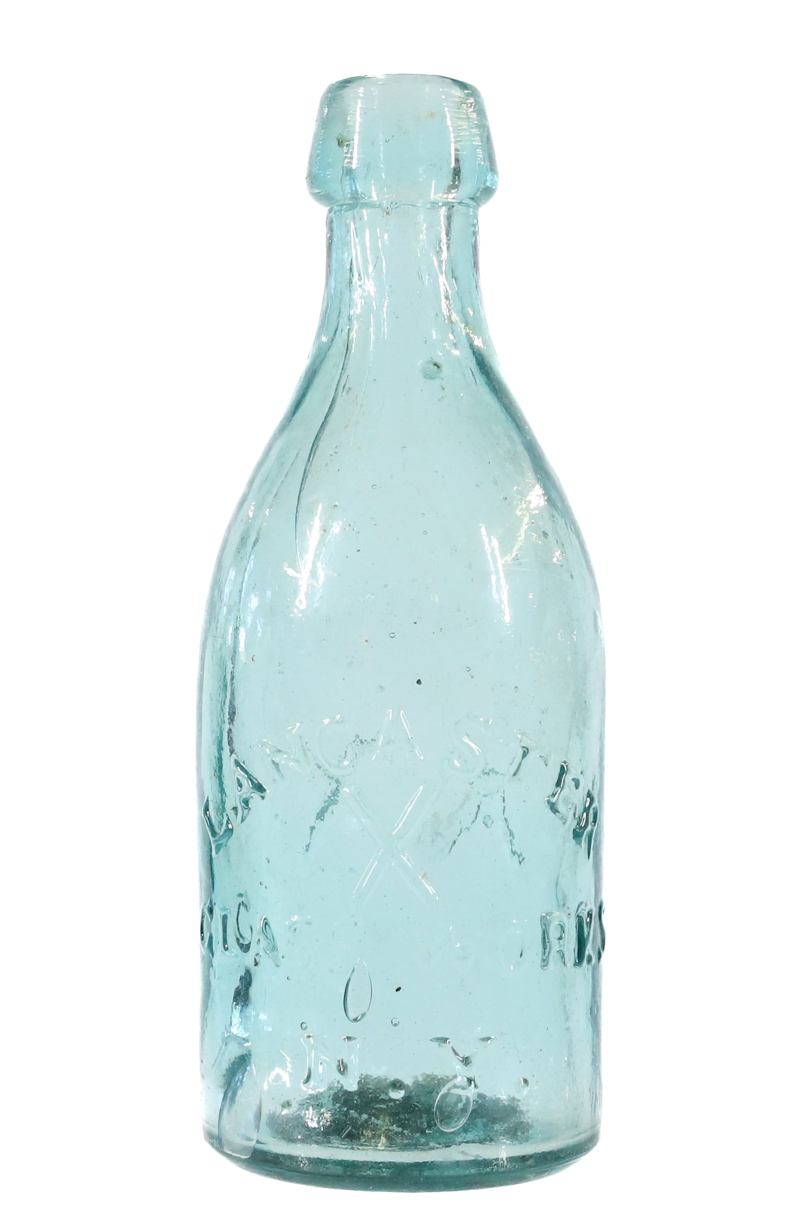 LANCASTER GLASS WORKS, NY BOTTLE (1 of 4)