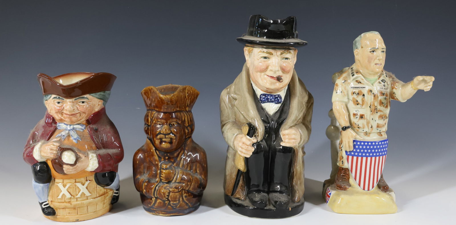 LOT OF (4) TOBY JUGS (1 of 5)