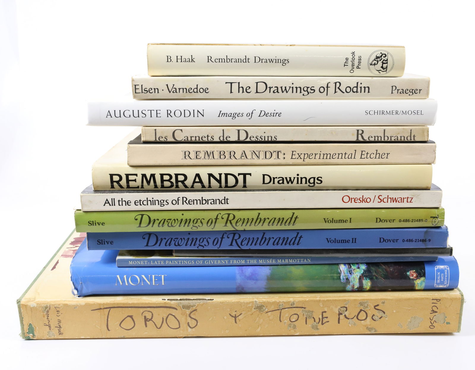 REMBRANDT, RODIN, MONET, PICASSO ART BOOKS (1 of 3)