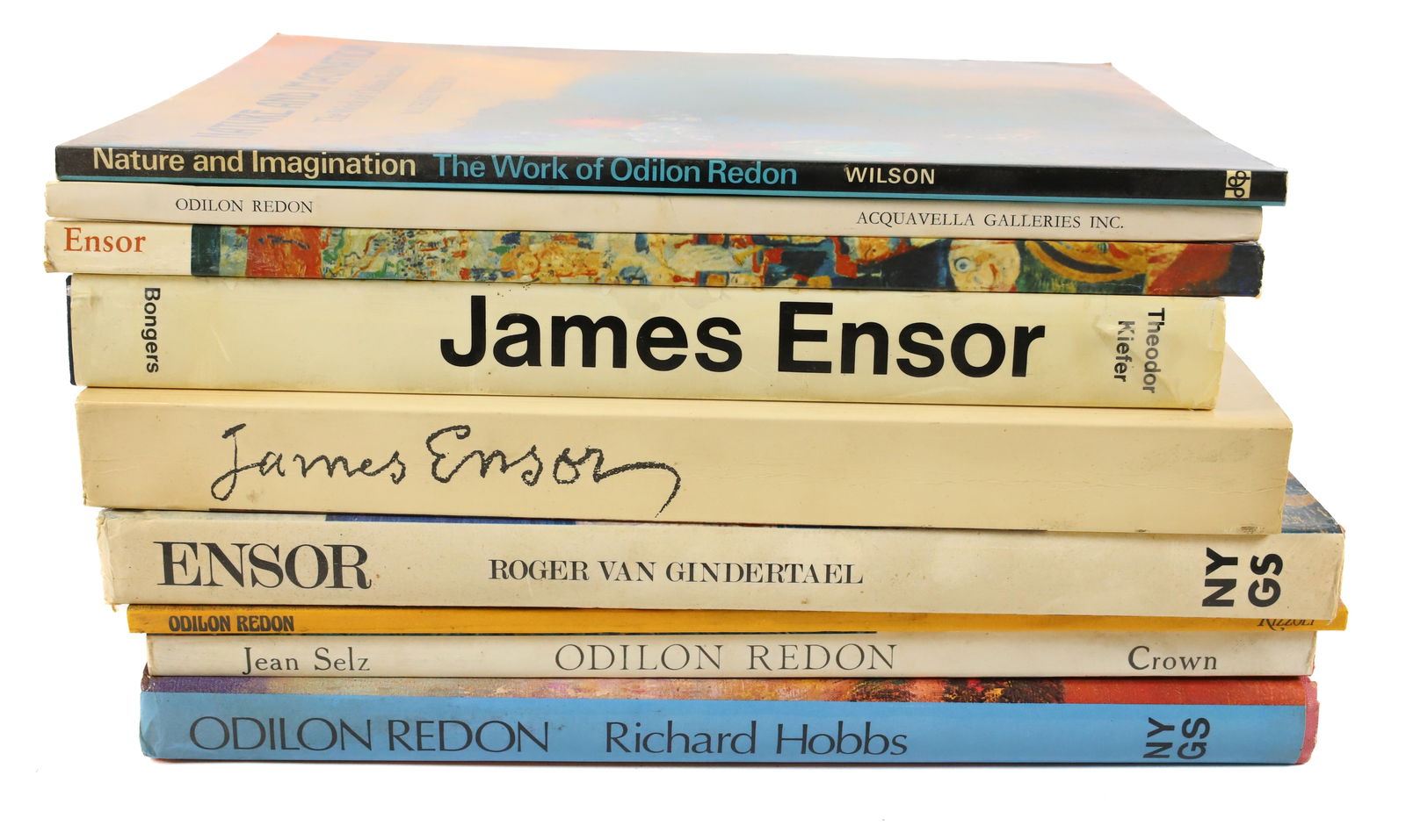 LOT OF ART BOOKS, ODILON REDON AND JAMES ENSOR (1 of 2)