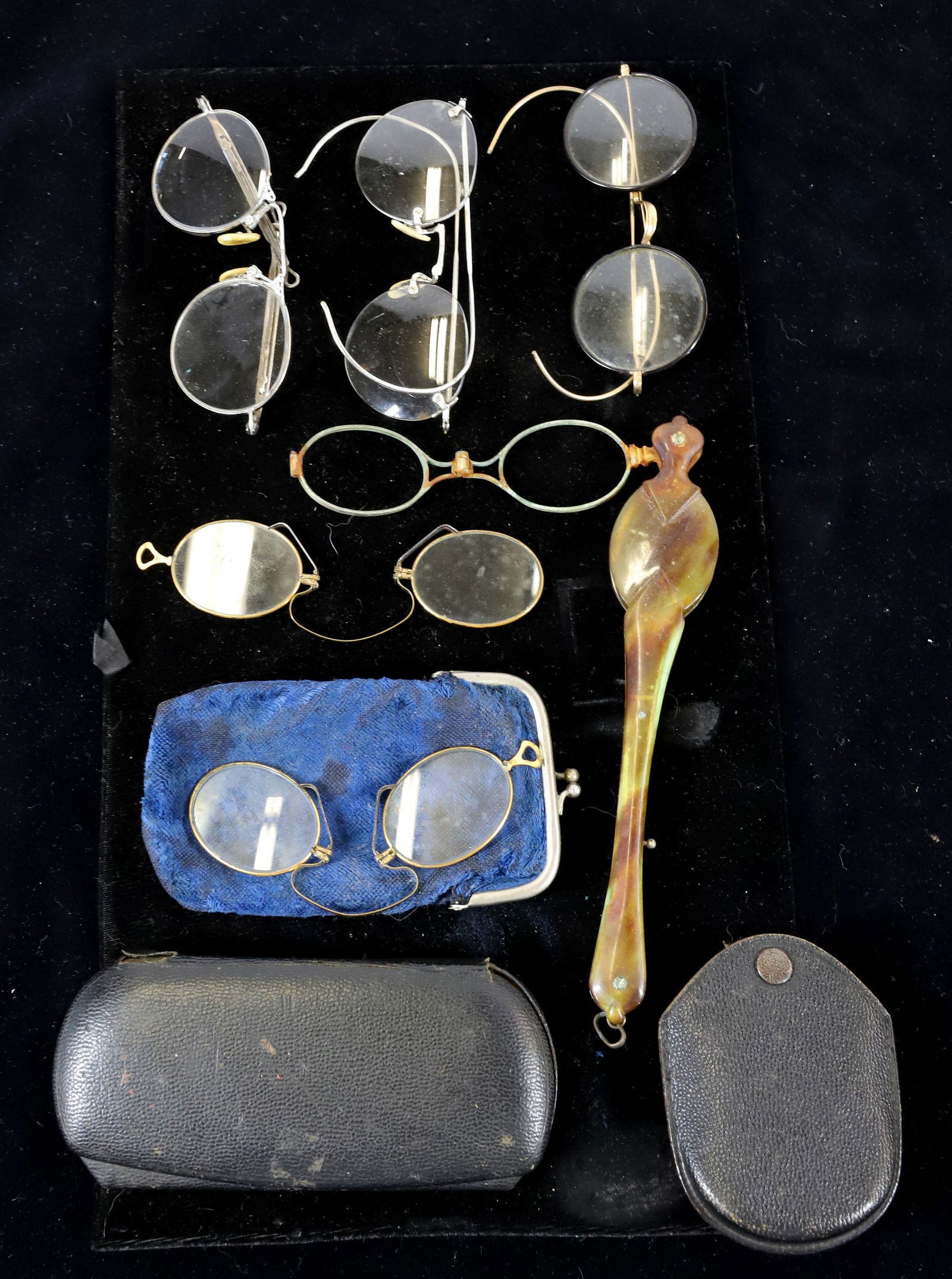 LOT OF ANTIQUE EYEGLASSES (1 of 3)