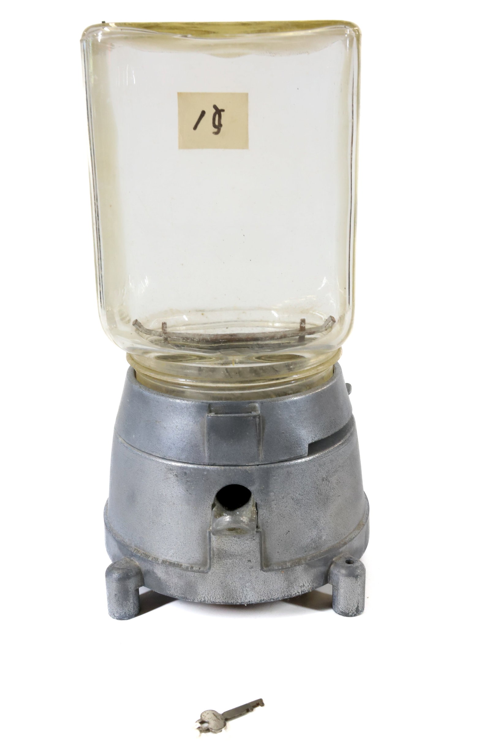 YOU CHU GUMBALL MACHINE: WITH KEY. 12 1/2" H. TERMS: PLEASE READ CAREFULLY - Terms for Purchasing and Shipping of Auction Items. Please read carefully before bidding. All payments for purchases will be made through LiveAuctio