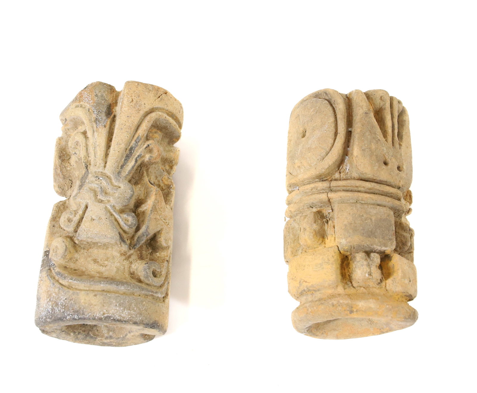 ECUADORIAN ROLLER STAMPS: TWO STAMPS 300-500 A.D. 2 1/4" L. TERMS: PLEASE READ CAREFULLY - Terms for Purchasing and Shipping of Auction Items. Please read carefully before bidding. All payments for purchases will be made throu
